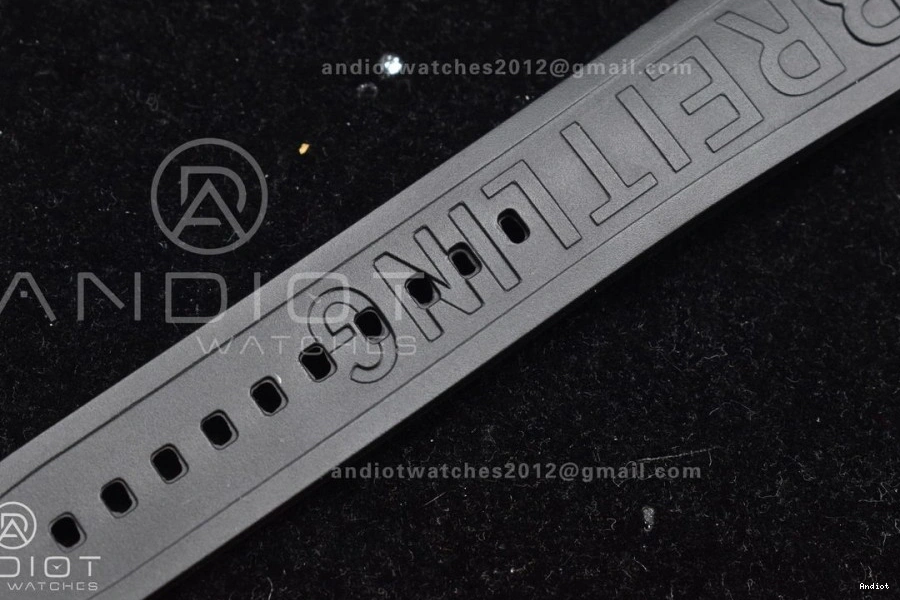 Black On TF A2824 1:1 Best Superocean Bezel Strap Rubber Automatic Black Orange 44 Dial Edition 0421